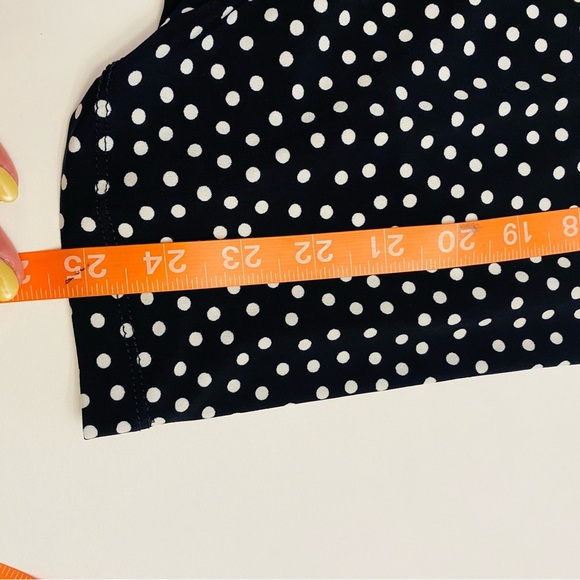 Anne Klein NWT Women’s Black and White Polka Dot Blouse - Picture 9 of 9